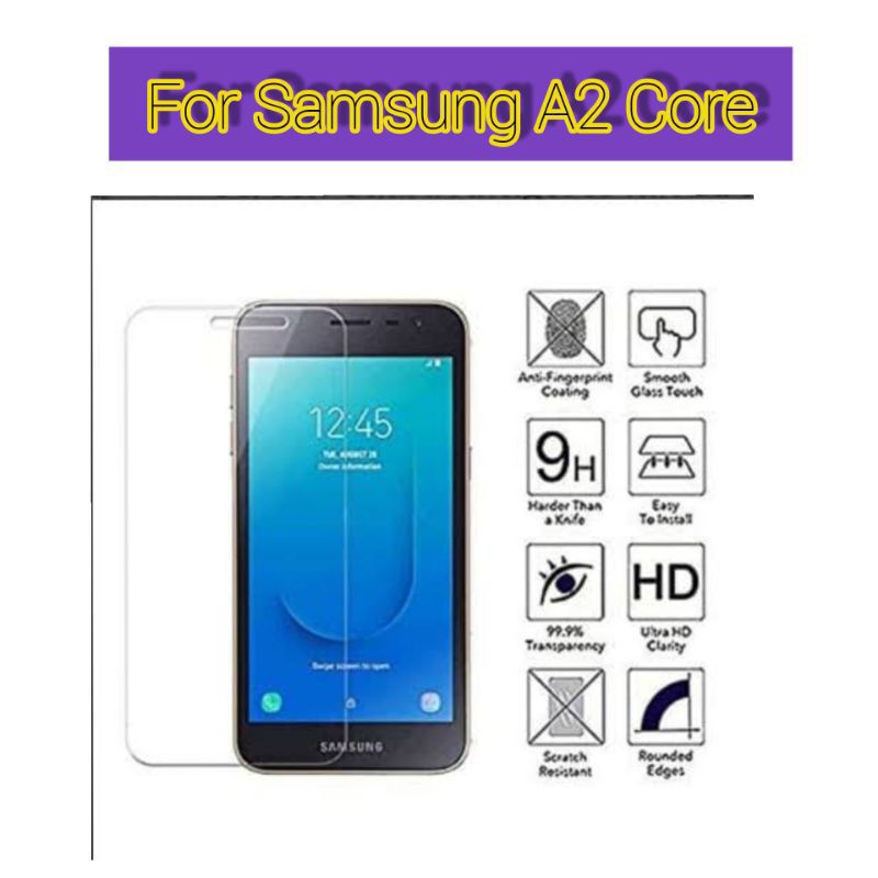 TEMPERED GLASS ANTI GORES BENING SAMSUNG A2 CORE A260 ORIGINAL