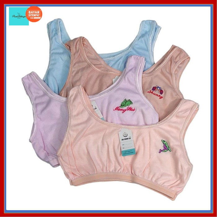 Miniset Anak Remaja Polos Warna Tali Besar Step1 Satuan Bra Remaja Mini