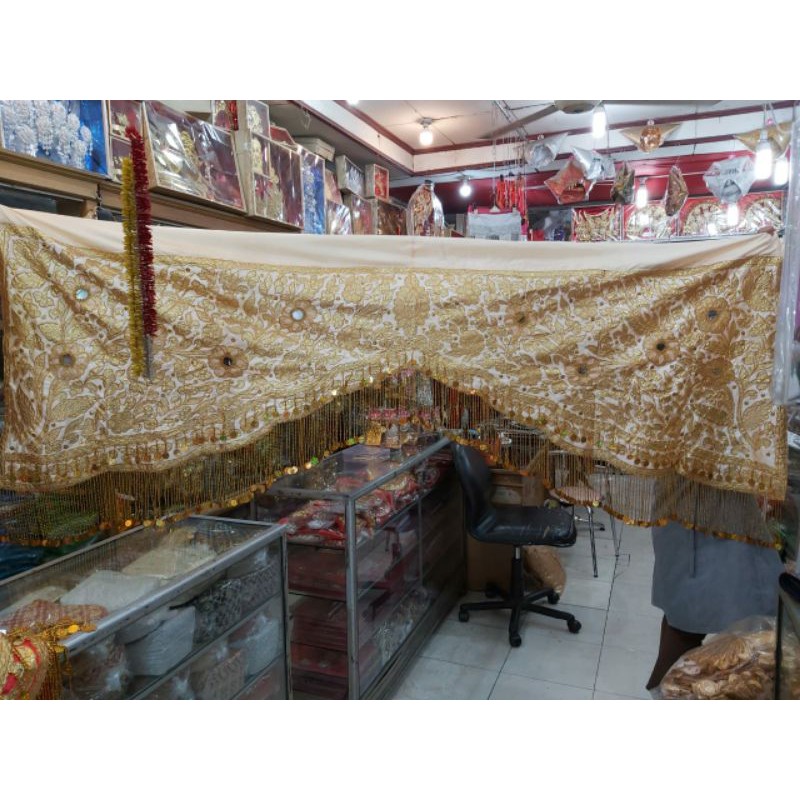 gobah bordir tebal / kain pelaminan