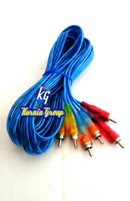 Kabel RCA 3 Pin Audio Video 1.5 Meter / Cable Jek Rca 3-3 Transparan HQ / jeck Kabel DVD &amp; speaker