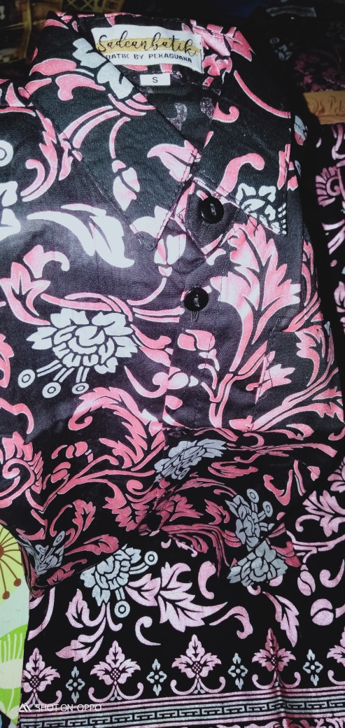 Kemeja Batik Jumbo Couple Ayah Anak Batik Pink Keren