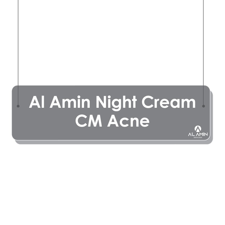 Alamin Cm Acne Cream  | Krim Malam Untuk Kulit Berjerawat/Bruntusan |