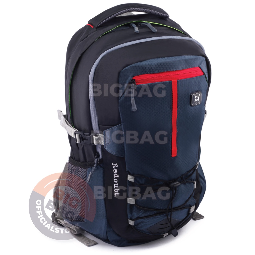 PTS Tas Ransel Outdoor Pria Gear Bag 13152 - REDOUBT Laptop Backpack + FREE Raincover Promo Diskon Murah Tas Laptop Kerja Kantor Kuliah Anti Air Fashion Pria Outdoor Termurah Terlaris Best Seller