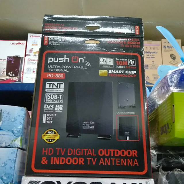 Antena push on outdoor indoor