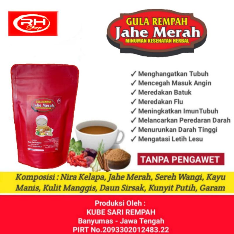 

jahe merah || gula rempah jahe merha