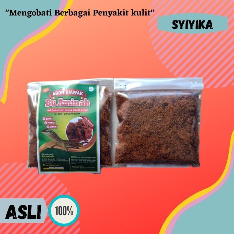 

ABON BIAWAK IBU AMINAH ISI 50 GRAM ASLI 100% OBAT TRADISIONAL HERBAL SUPLEMEN MAKANAN MENGOBATI PENYAKIT