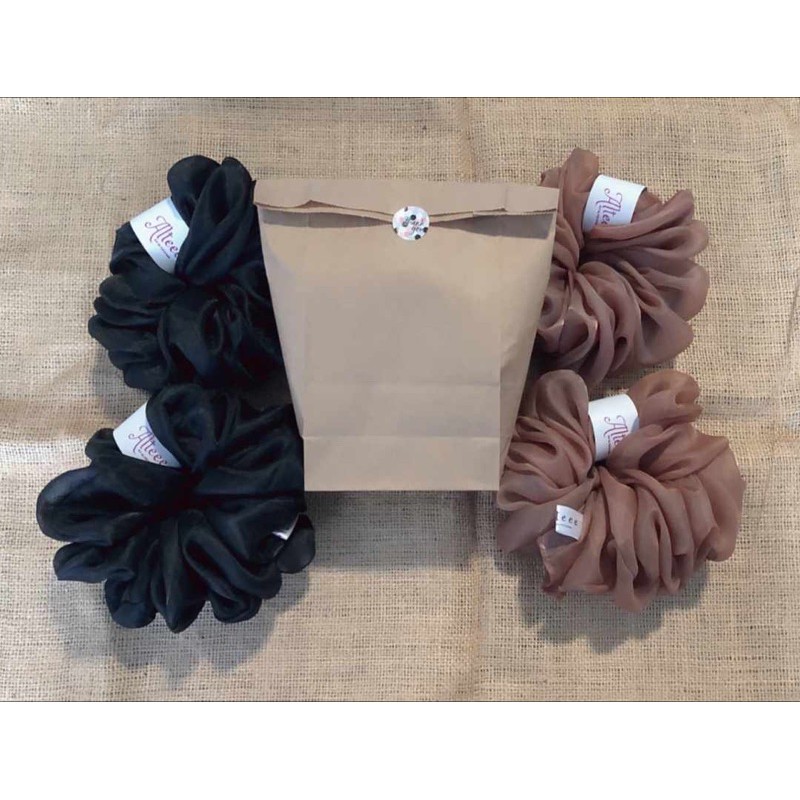 Scrunchie organza premium