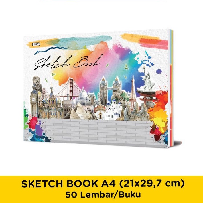 

ATK-POINT | KIKY Sketch book ukuran A4 isi 50 lembar