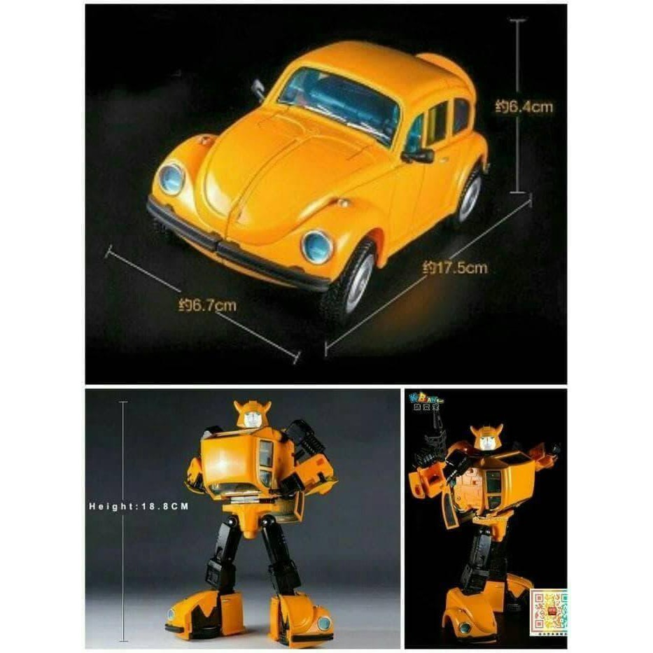 KBB Transformers KO Masterpiece MP-21 BumbleBee Volkswagen Beetle Wasp Berkualitas