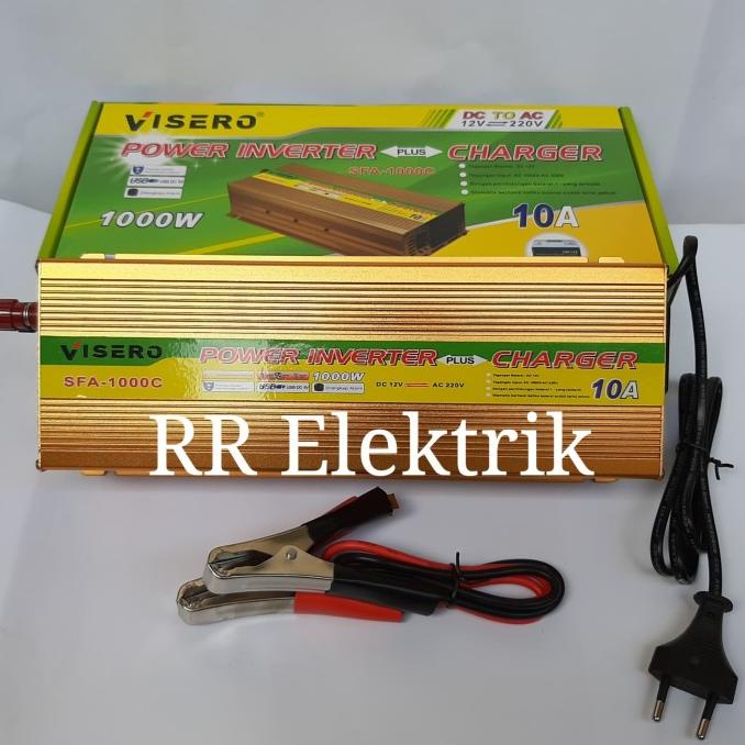 Power Inverter Visero 1000w Plus Charger 10a Visero SFA-1000C