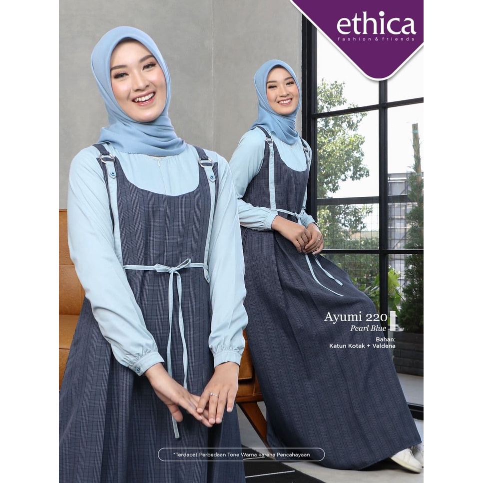 GAMIS SAJA ETHICA ORIGINAL AYUMI 220 PEARL BLUE (DO) GAMIS DEWASA GAMIS TERBARU 2022