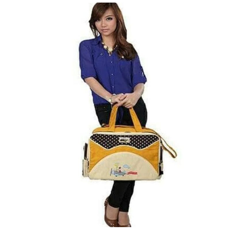 Snobby Tas Bayi Besar Double Saku &amp; Tempat ACC Awesome Dotty TPT 1471