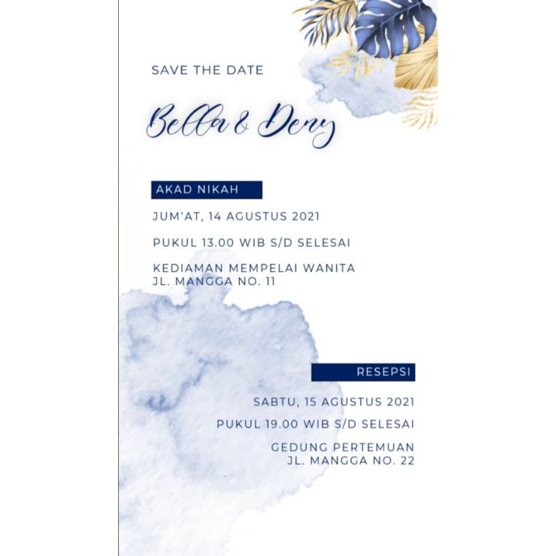 Undangan Video Digital Bonus Protokol Kesehatan ~ Tema Rustic [Kode:Bella Deny]