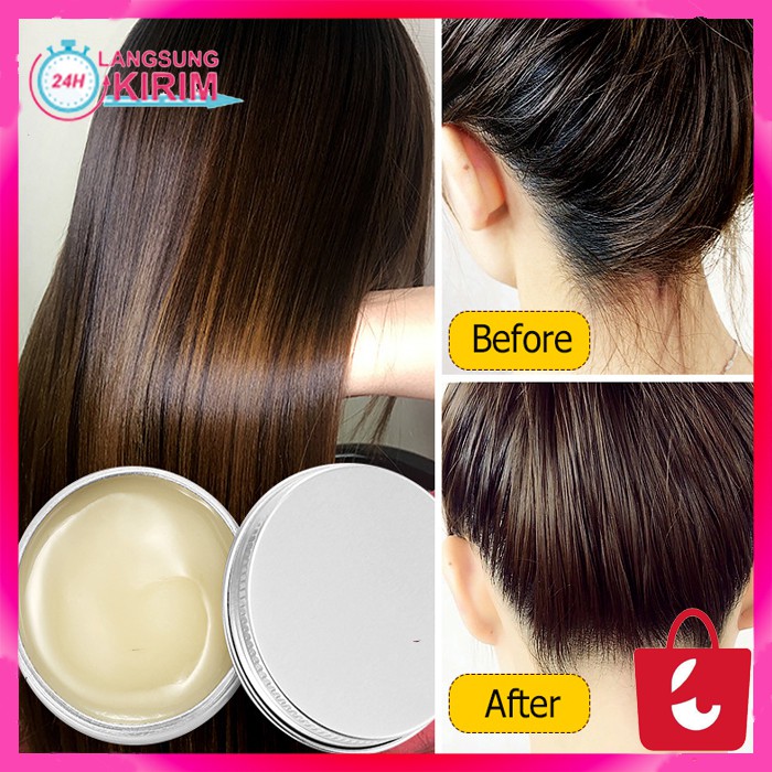 [100% Asli] Minyak Rambut Pomade Kering Bercabang Rusak Urang Aring Wanita Pria Tahan Lama