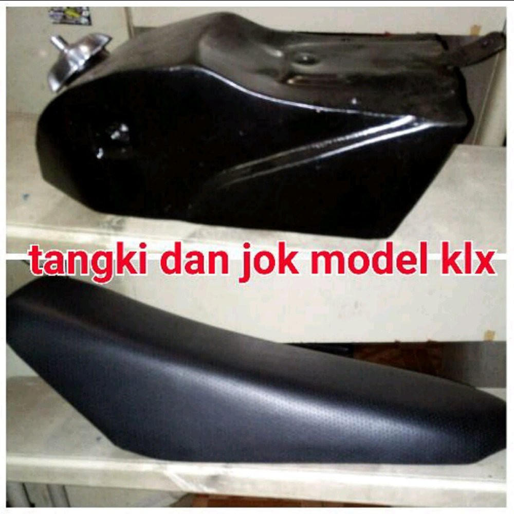 tangki jok trail klx pnp vixion injeksi atau karbu tutup tangki almunium