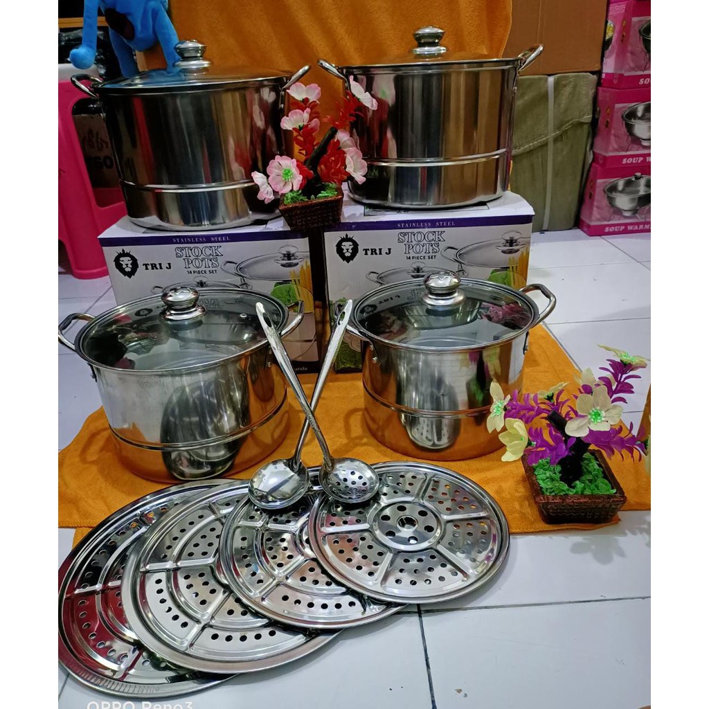 PANCI set STOCK POT 14 Pcs SET TRI J
