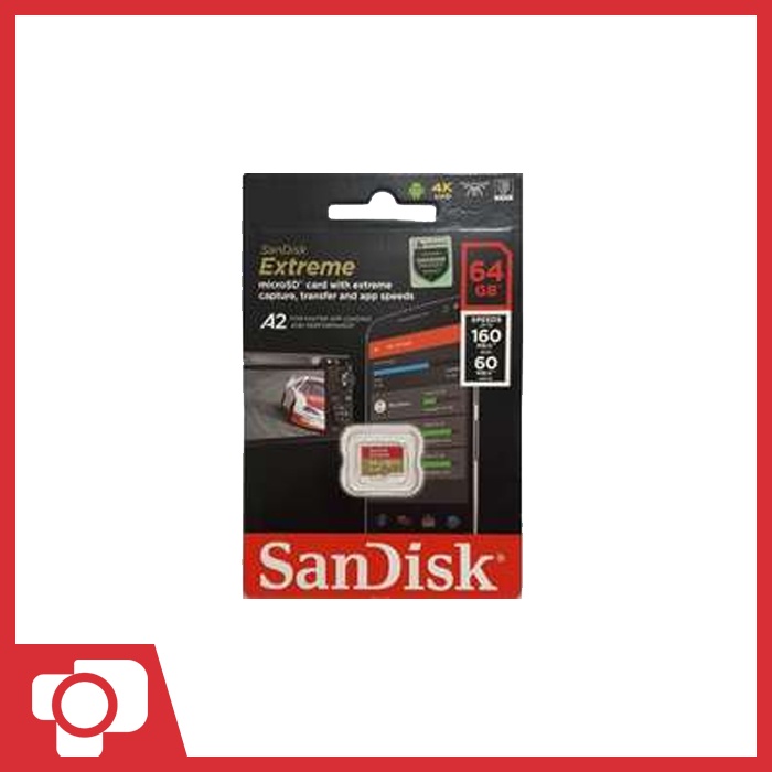 Sandisk Extreme A2 MicroSDXC Memory - 64GB