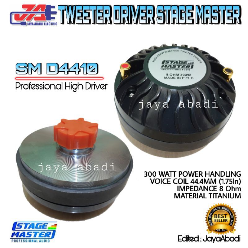 NEW TWEETER DRIVER STAGE MASTER SM D4410 ORI