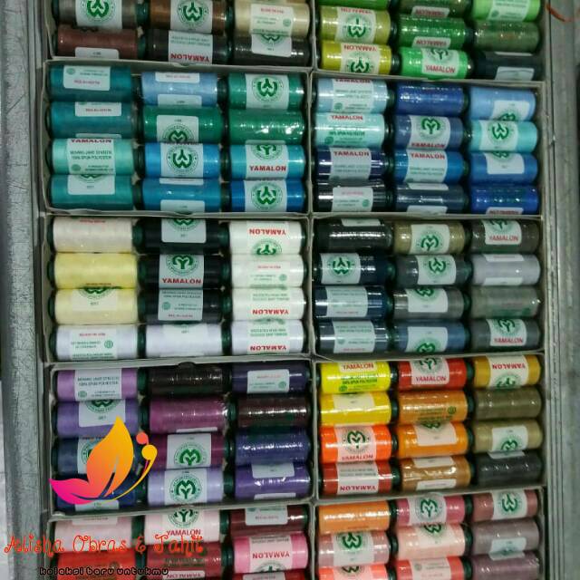 BENANG JAHIT YAMALON Lusinan atau 12pcs WARNA KOMPLET BENANG JAHIT YAMALON Lusinan atau 12pcs WARNA KOMPLET
