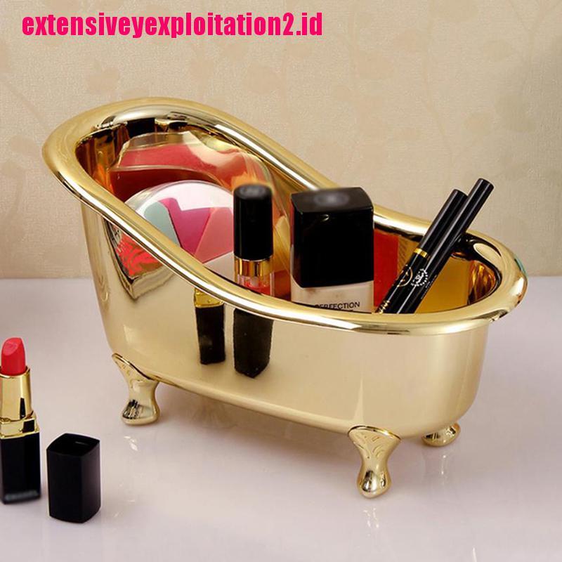 &lt; E2id &amp; &gt; Kotak Penyimpanan Sabun / Makeup / Perhiasan Bentuk Bathtub Mini