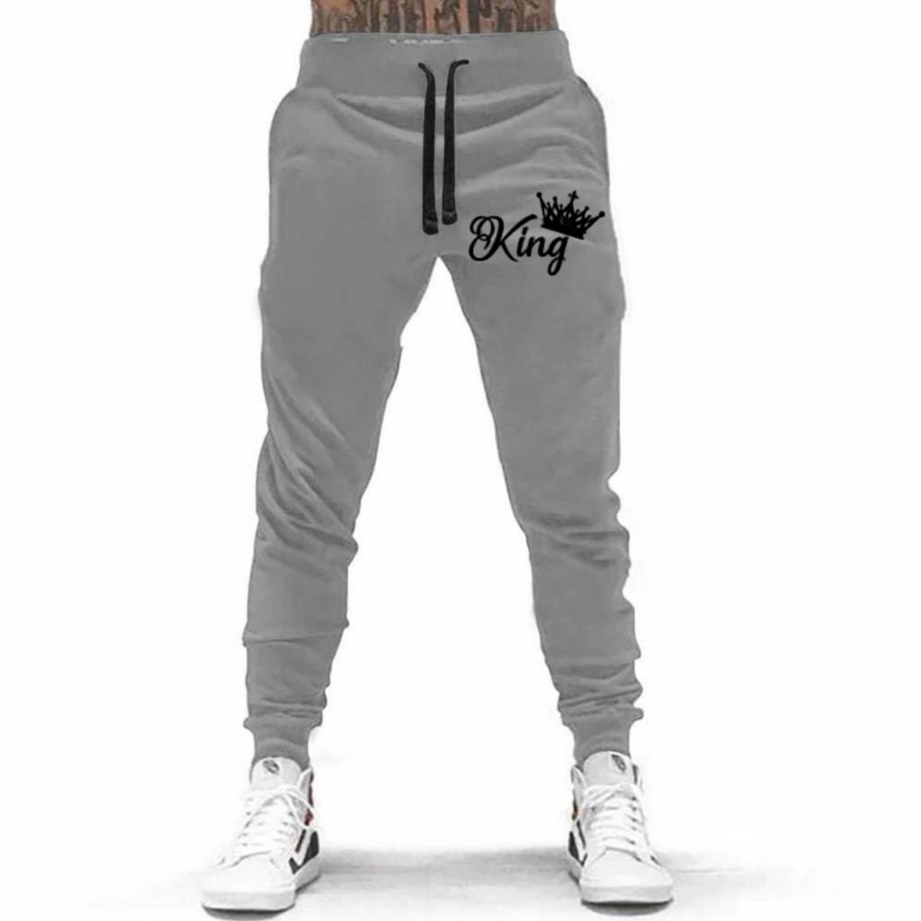 CELANA PANJANG JOGGER KING UNISEX BAHAN FLEECE TEBAL / KUALITAS BAGUS / JOGGER PRINTING