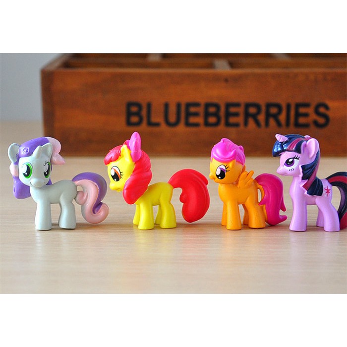 My Little Pony 1 set isi 12 pcs atau Topper Kue My Little Pony atau Hiasan Kue Ulang Tahun My Little