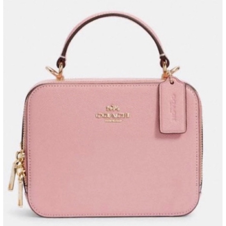 Coach Box Crossbody Pink (C2872)