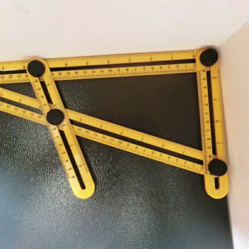 

Penggaris 4sisi Four Side Ruler Multifungsi Angle Folding Sudut