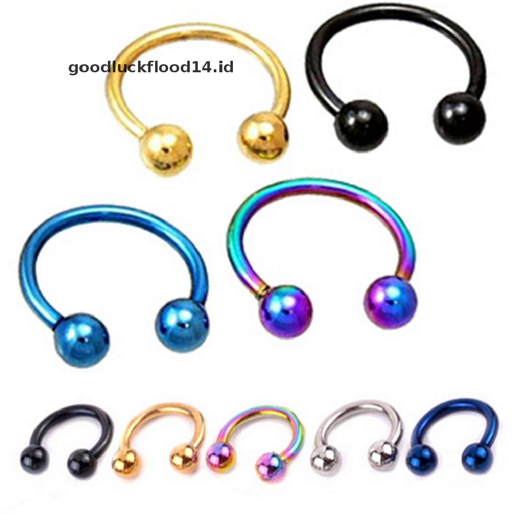 [OOID] 1 Piece Fake Nose Ring Lip Ear Nose Clip On Fake Piercing Nose Lip Hoop Earring ID