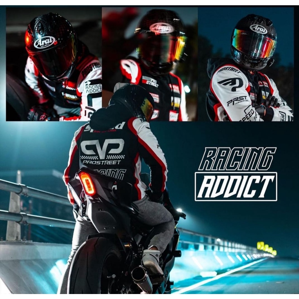 Jaket Racing Addict Make Speed Bahan Lotto Tebal