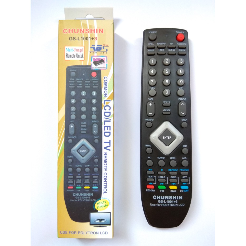 Promo REMOT/REMOTE TV LCD/LED POLYTRON 81F414M01/ 81F414/ 81F579 MULTI/UNIVE Murah Banget