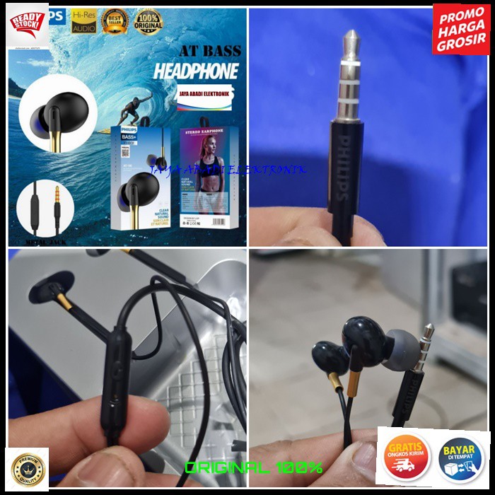 J377 PHILIPS HEADSET IN EAR 3.5 MM DOBEL BASS HANDSFREE DOUBLE BAS EARPOD SUPER HF EARPHONE SUPER PREMIUM MIC KABEL MUSIK CALL NELPON HP AUDIO SOUND SUARA VOKAL KARAOKE ORIGINAL STEREO WIRED BASS+ HEADPHONES HIFI EARPHOD HF HEADSET MIC CABLE EARPHON MUSIK