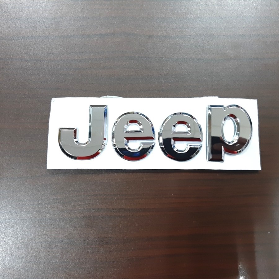 Emblem Mobil Jeep / Logo Jeep Tulisan Chrome