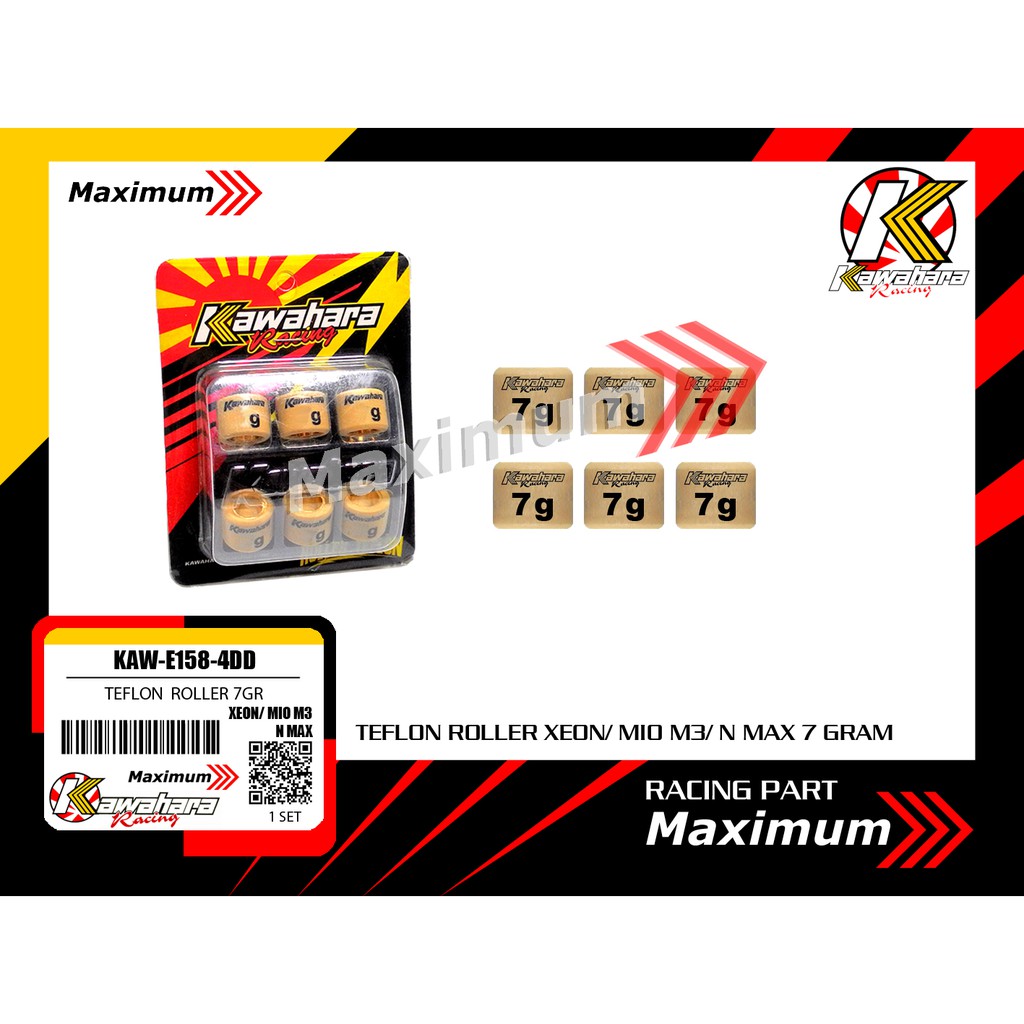 Kawahara roller 7gr Xeon/ Mio M3/ N Max/ GT125/ X Ride125