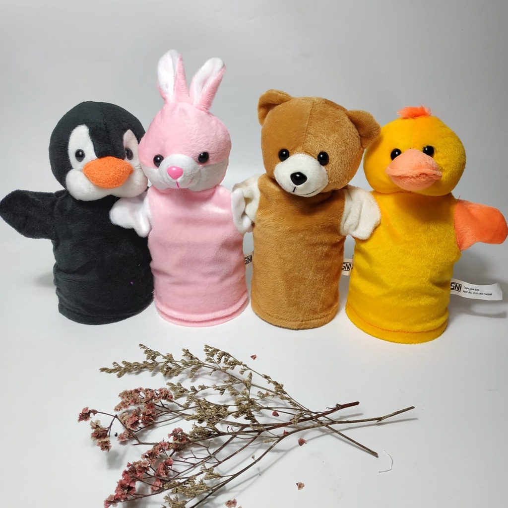 Hand Puppet Boneka Tangan Binatang ANIMAL HAND PUPPET / Boneka Tangan Hewan/ mainan anak mendongeng Boneka tangan karakter singa macan harimau buaya ayam tikus tupai kuda pinguin Boneka Tangan Karakter Binatang Hewan Mainan Edukasi Anak Bayi Hand Puppet