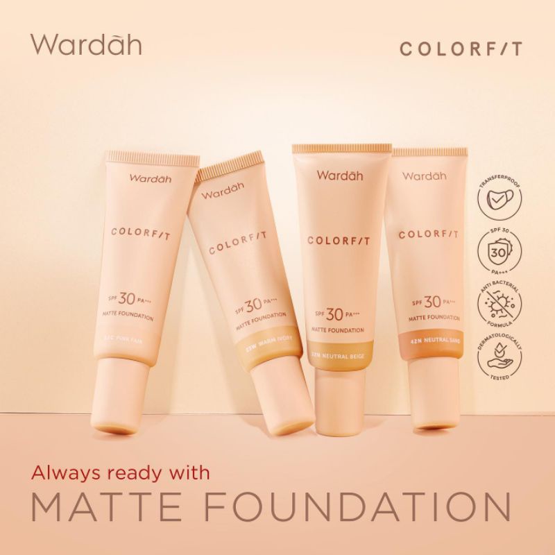 foundation colorfit wardah