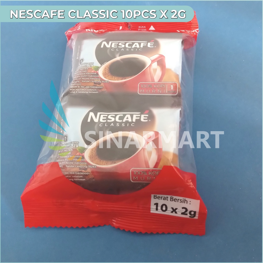 

NESCAFE CLASSIC 2 GRAM RENTENG / RENCENG / SACHET