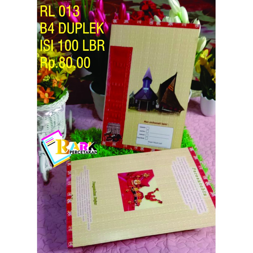 

UNDNAGAN RL 013 B4 DUPLEK ISI 100 LEMBAR