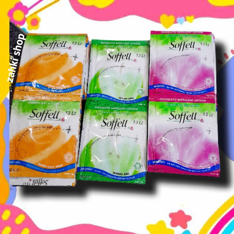 sofel soffell sachet anti nyamuk 1 renceng isi 12 pcs