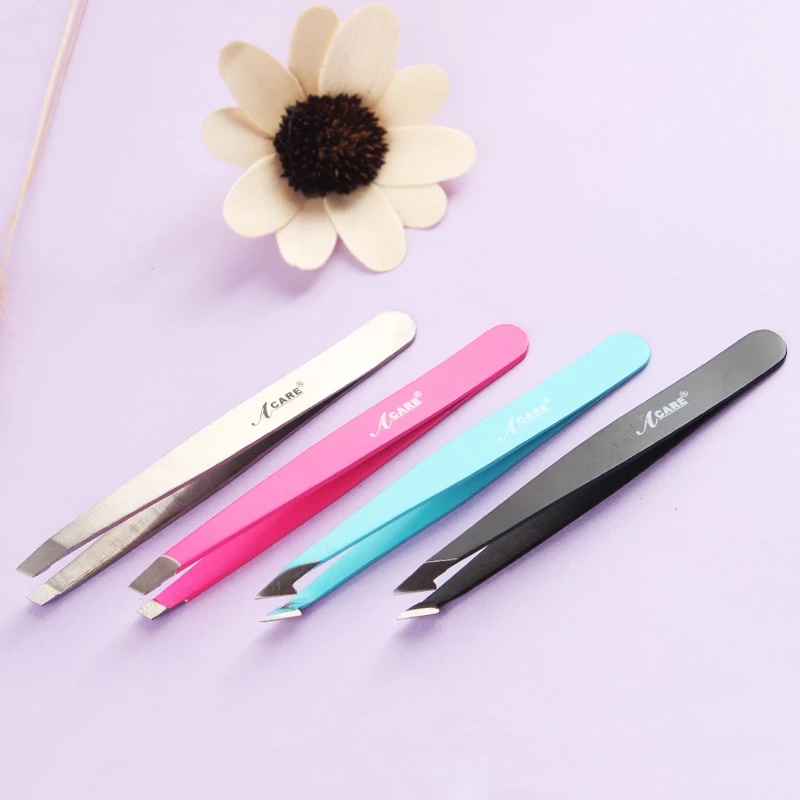 1pc Pinset Alis Bahan Stainless Steel Untuk Alat Makeup