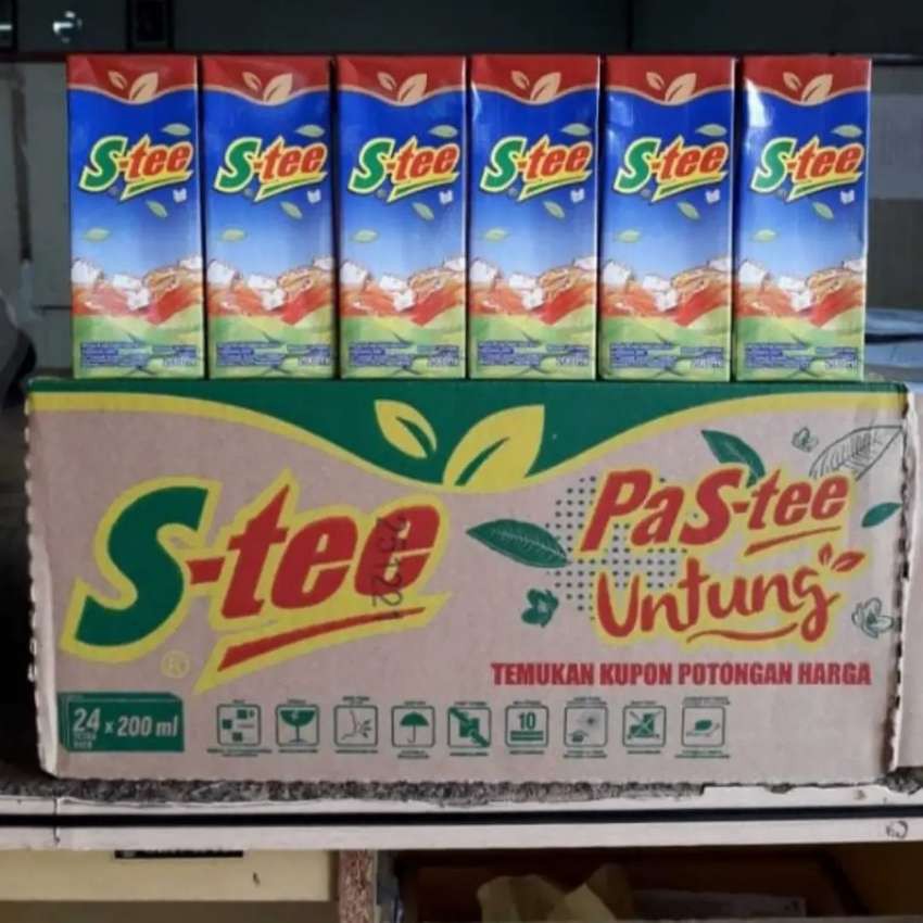 

Teh Kotak S-tee/Stee Satu Pabrik Teh Botol Sosro 200ml 1 Dus Isi 24