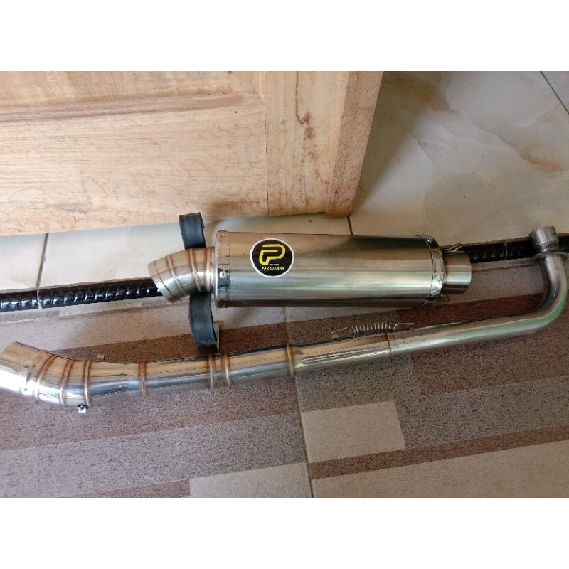 knalpot pekajaman bulat Jupiter Z1 Vega Supra smash Revo Blade dll