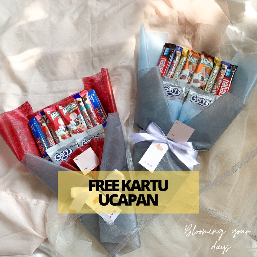 

10pcs Buket makanan/snack kado wisuda/sidang/graduation/ulang tahun/birthday gift
