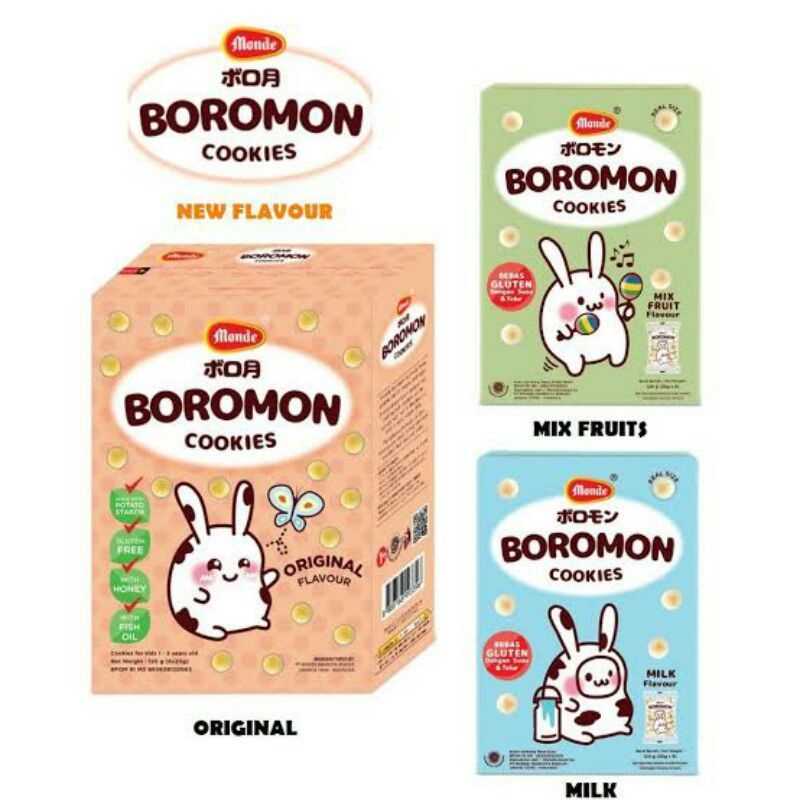 Monde Boromon Cookies Biskuit Bayi 12 Bulan Kemasan Ecer
