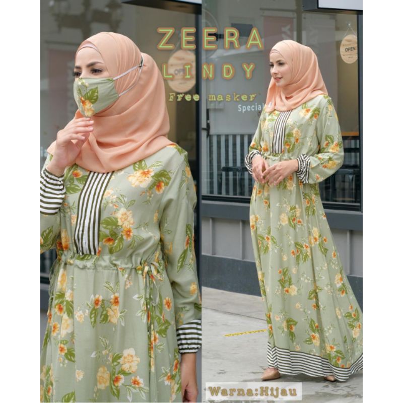 Daster arab ZEERA LINDY Dress Mewah Busui Rayon Super Original