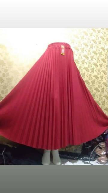 Rok plisket premium-rok plisket mayung