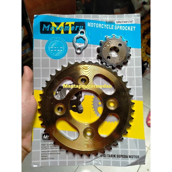 Gear Gir Gigi Tarik Depan Belakang Set Supra Fit New 14T 40T Sepuhan Supra X 125 Karisma Revo Absolu