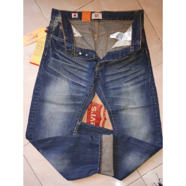 Celana panjang jeans pria levis 501