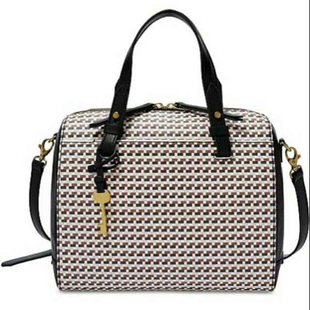 Fossil Rachel Satchel Brown Black