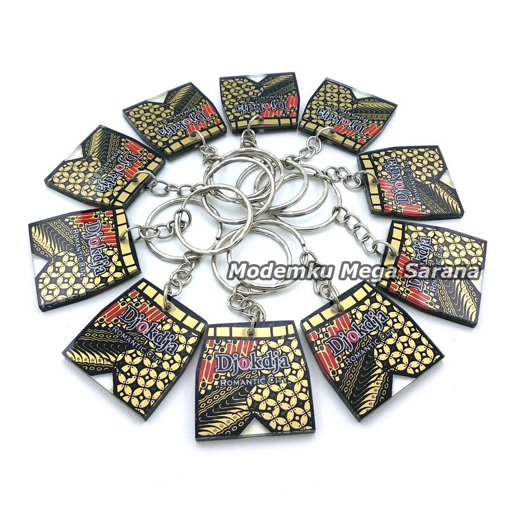 Gantungan Kunci Celana Batik Jogja  MRT37 - 20pcs